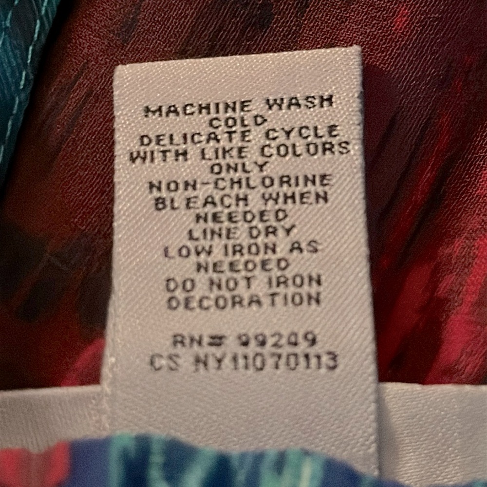 Catherines Graphic Tunic in Green and Red with Funky Retro‎ Hippie Sequins 1XP - Picture 10 of 10
